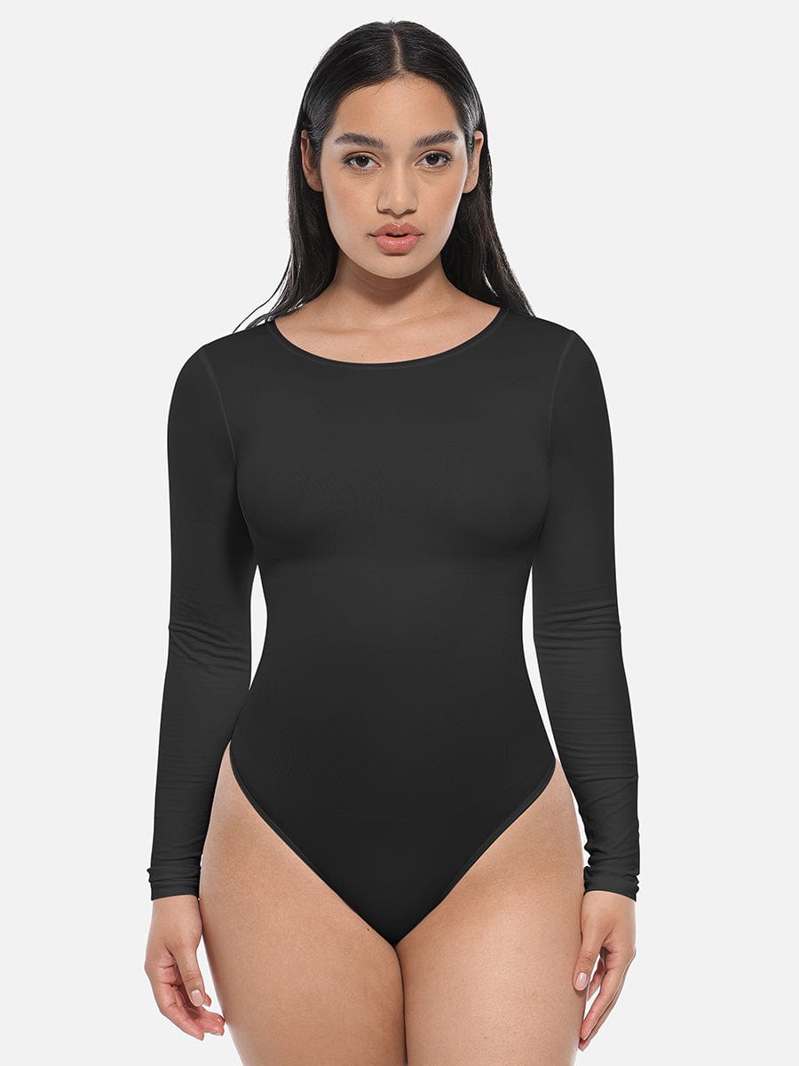 Seamless Long Sleeve Corset Shaping Bodysuit