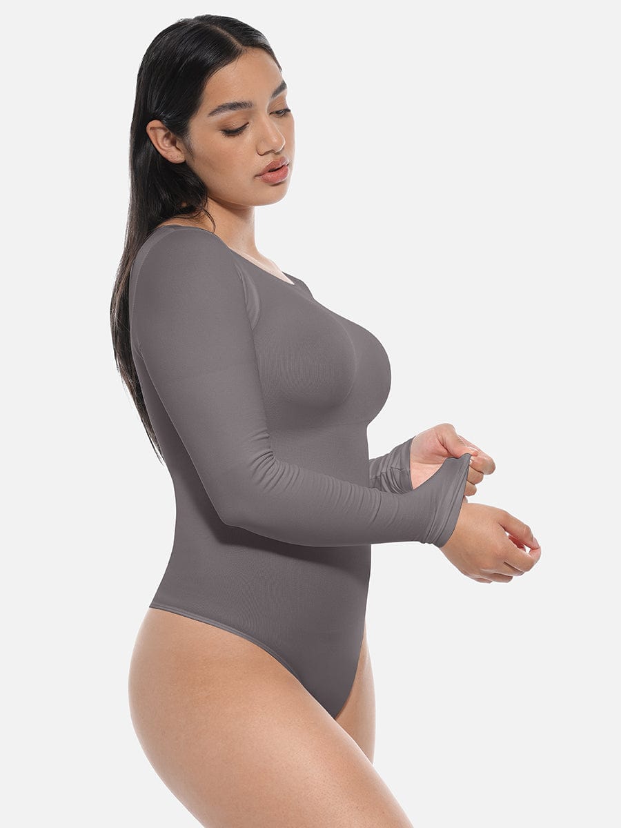 Seamless Long Sleeve Corset Shaping Bodysuit