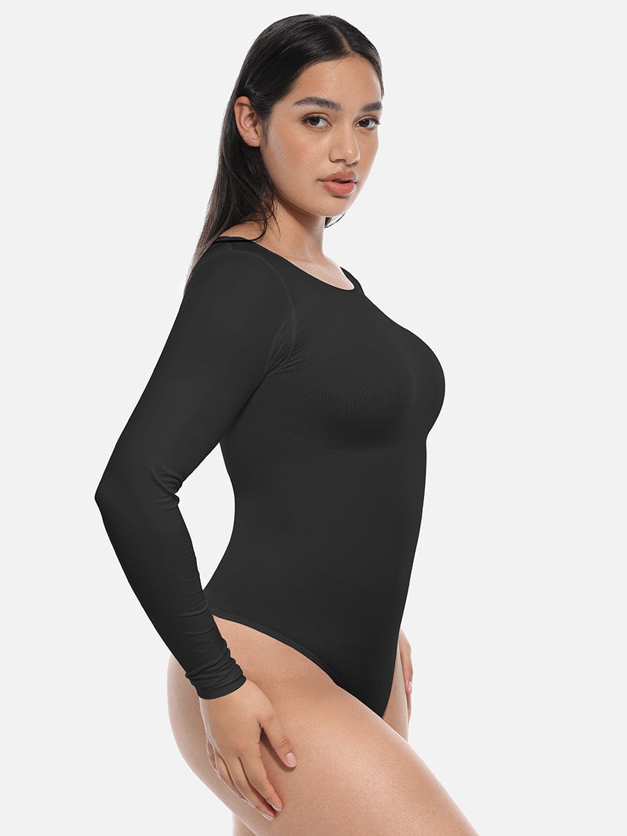 Seamless Long Sleeve Corset Shaping Bodysuit
