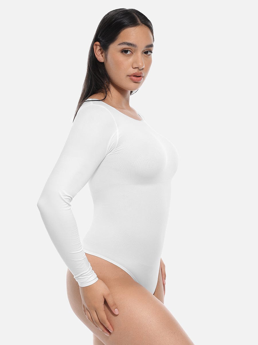 Seamless Long Sleeve Corset Shaping Bodysuit