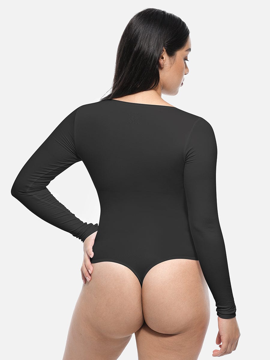 Seamless Long Sleeve Corset Shaping Bodysuit