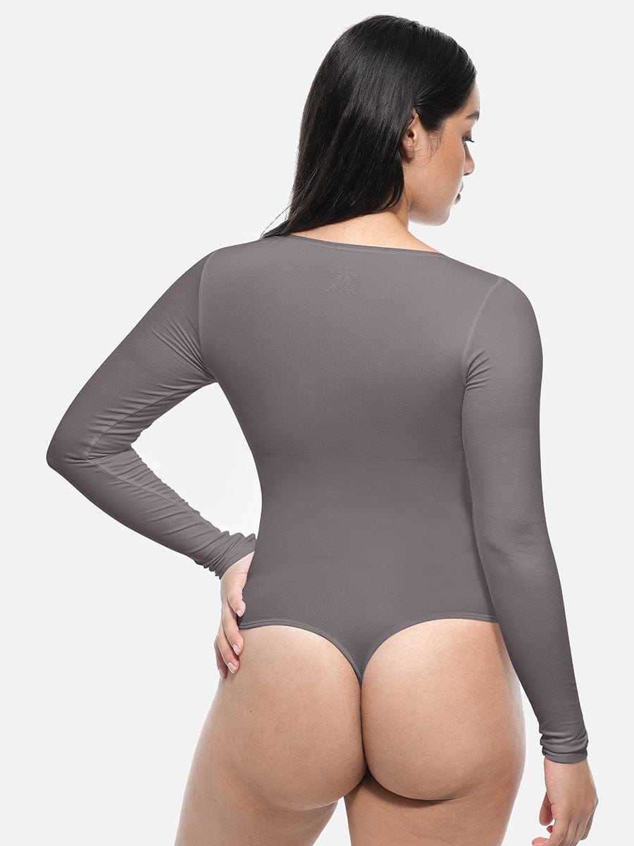 Seamless Long Sleeve Corset Shaping Bodysuit