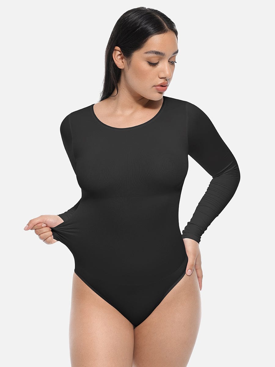 Seamless Long Sleeve Corset Shaping Bodysuit