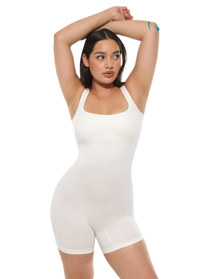 Seamless Square Neck Shaping Jumpsuit