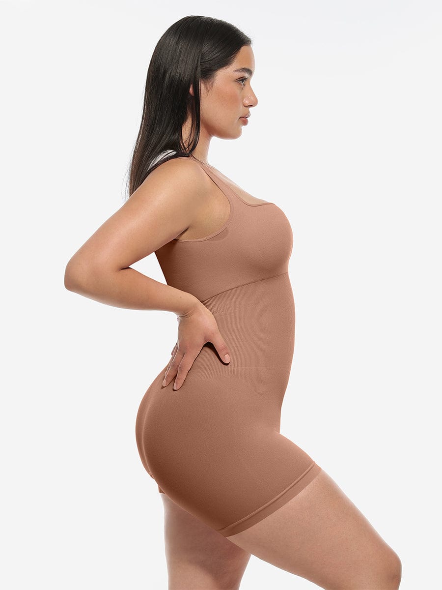 Seamless Square Neck Shaping Jumpsuit