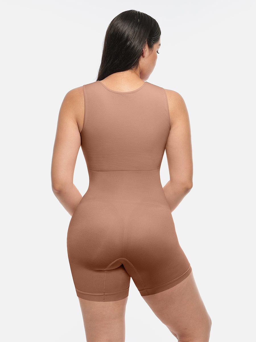Seamless Square Neck Shaping Jumpsuit