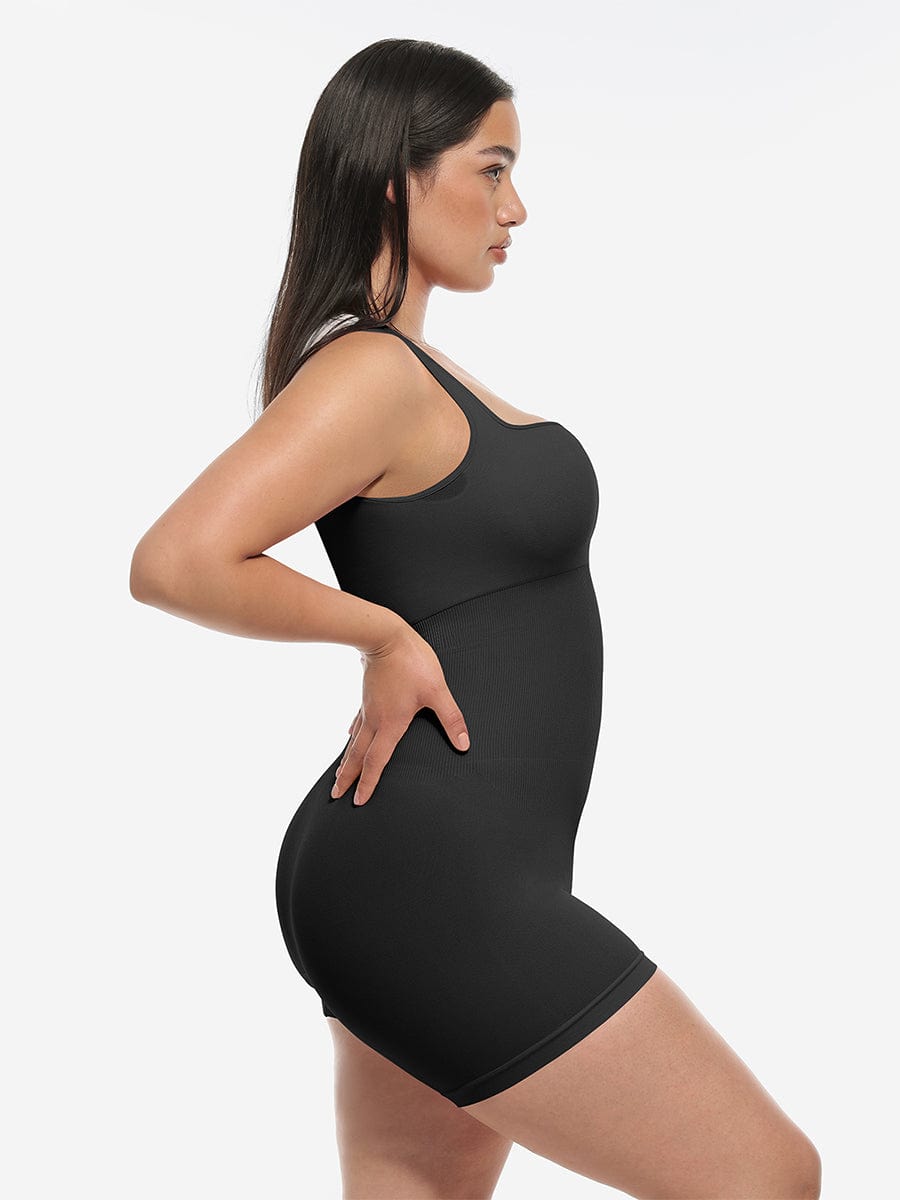 Seamless Square Neck Shaping Jumpsuit