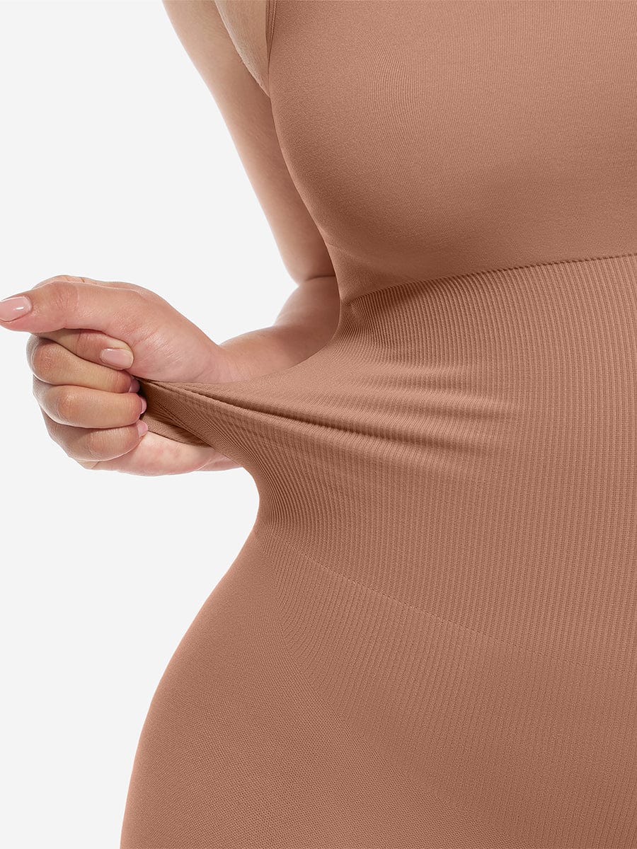 Seamless Square Neck Shaping Jumpsuit