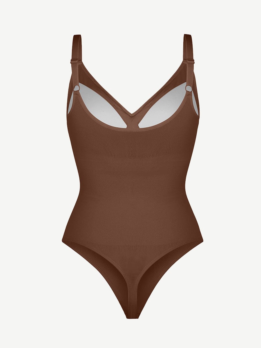 Seamless Built-In Bra Shaping Bodysuit