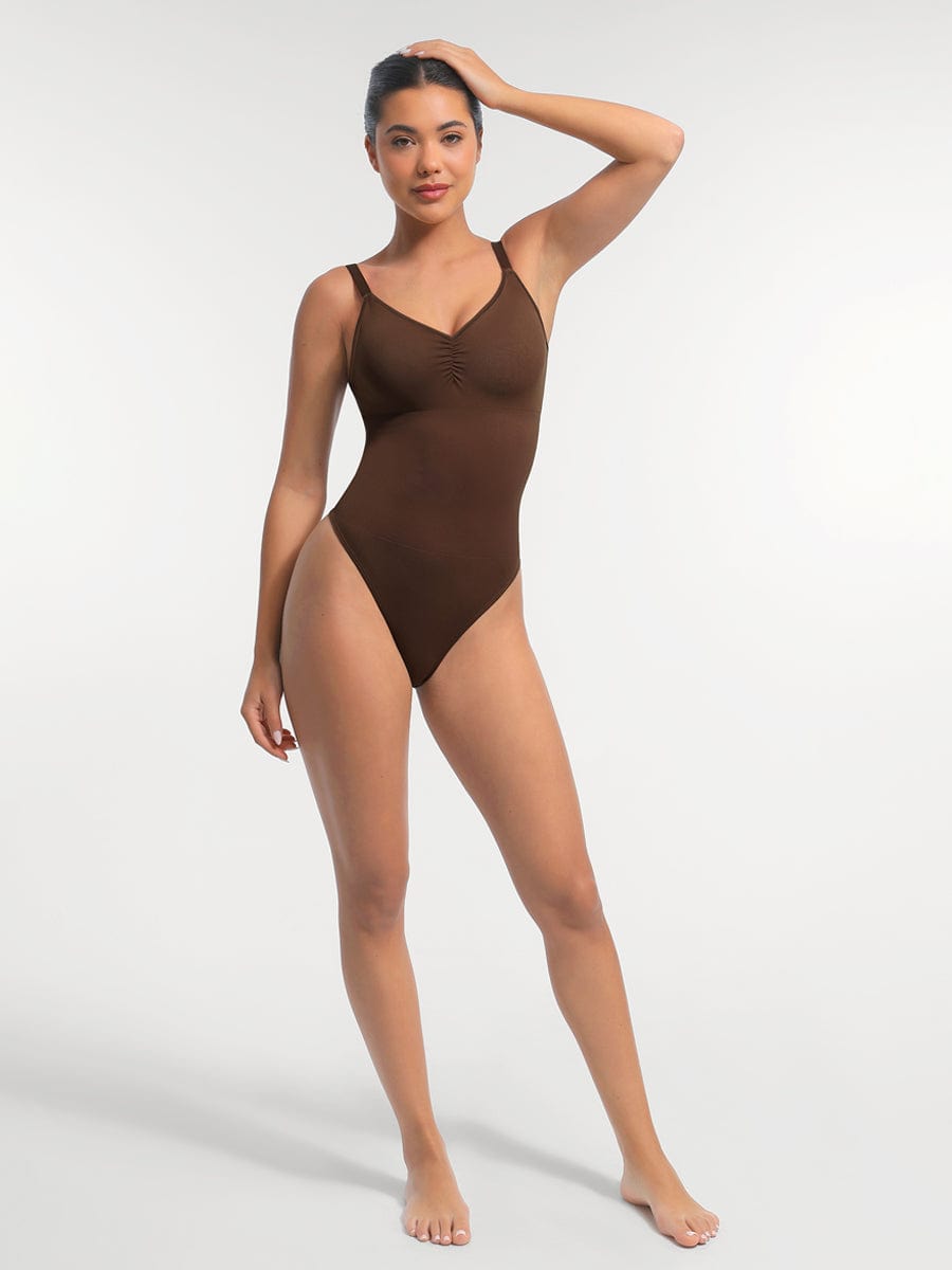 Seamless Built-In Bra Shaping Bodysuit