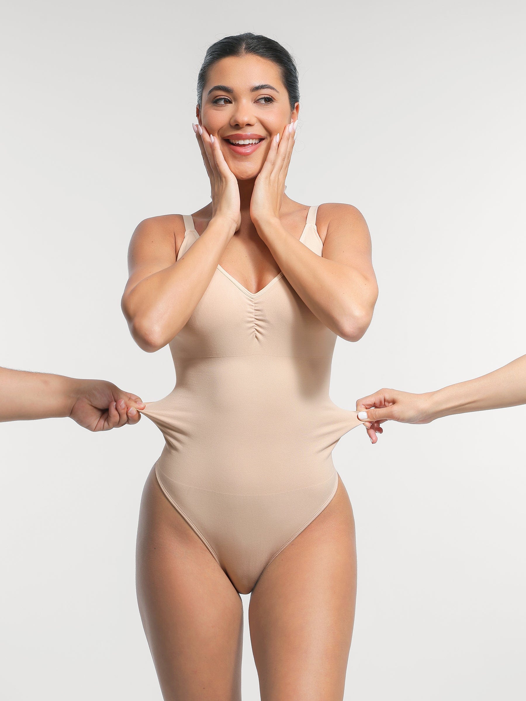 Seamless Built-In Bra Shaping Bodysuit