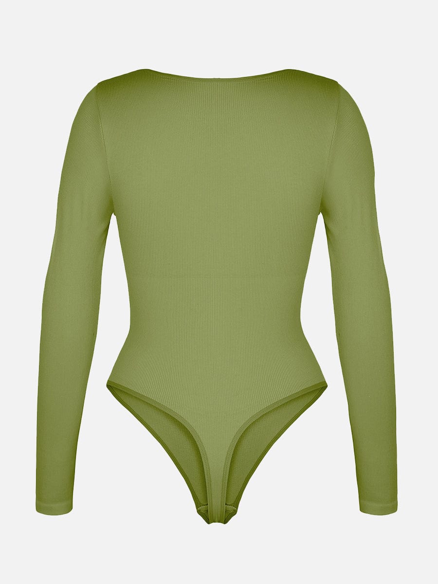 Seamless Scoop Neck Waist Thong Bodysuit