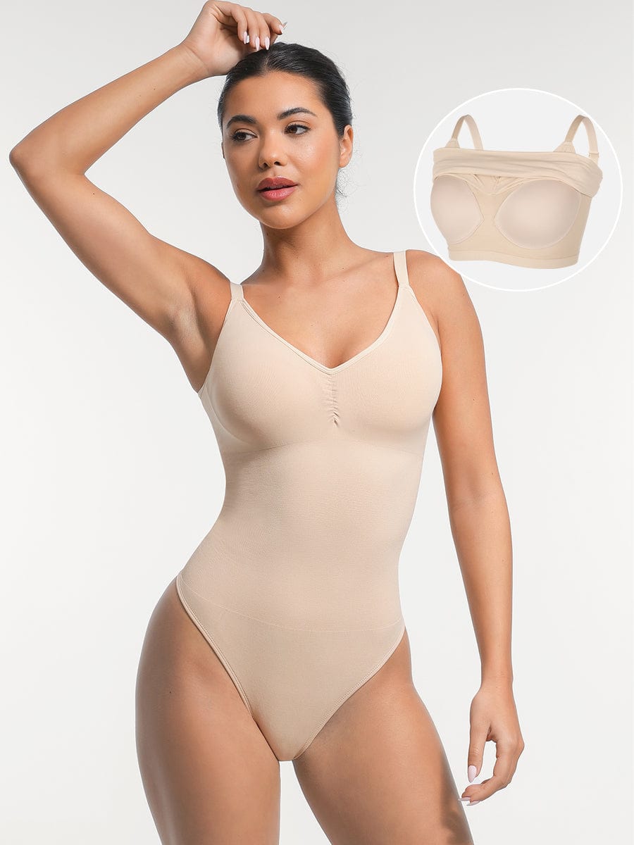 Seamless Built-In Bra Shaping Bodysuit